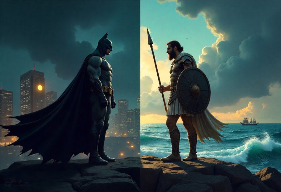 How Odysseus and Batman Mirror Humanity’s Constant Struggle for Meaning